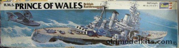 Revell 1/568 HMS Prince of Wales WWII Battleship, H388 plastic model kit